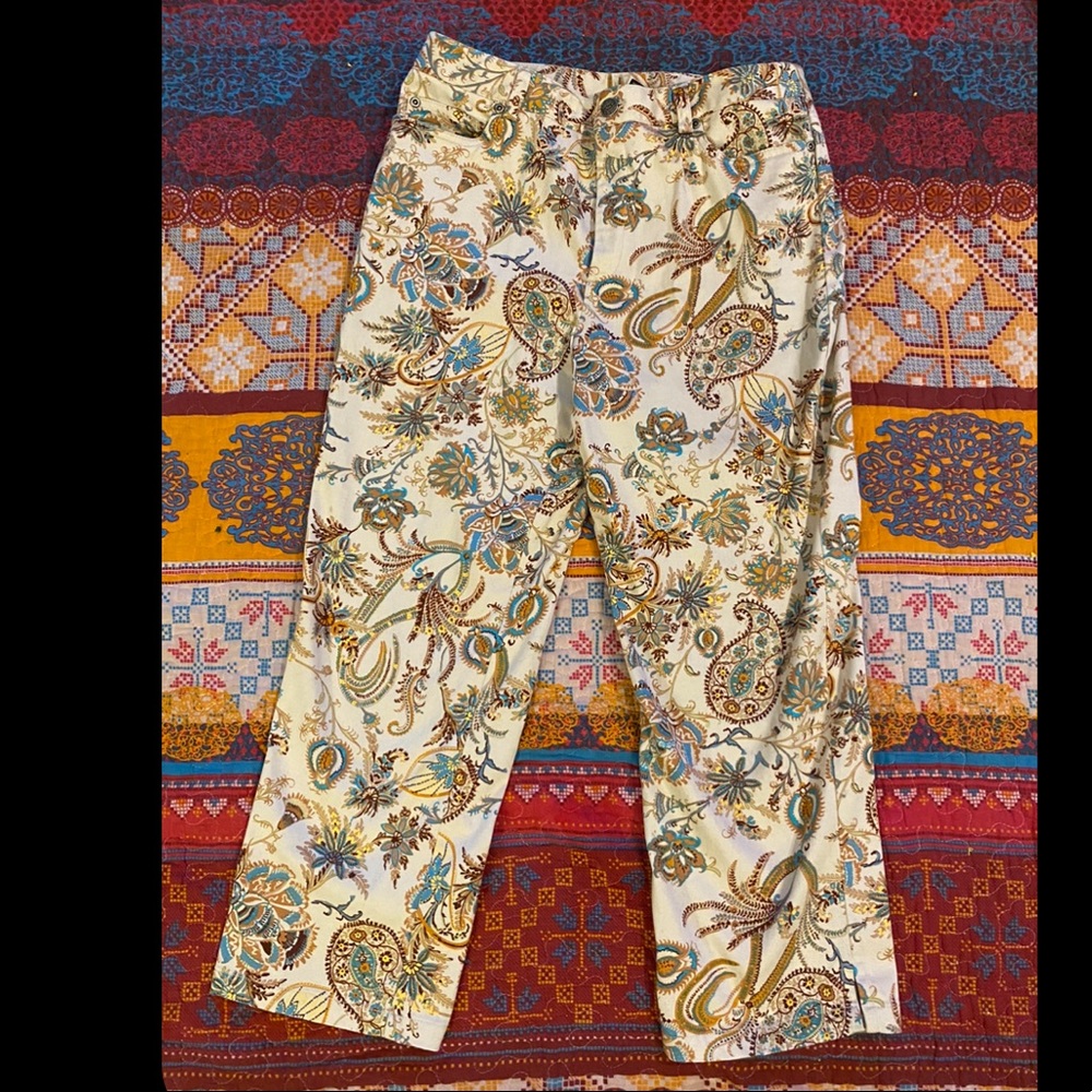 Paisley Capri Pants